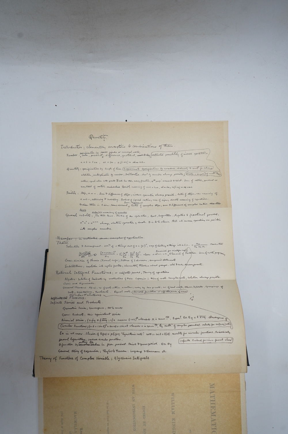 Clifford, William Kingdon - Lectures and Essays, edited by Leslie Stephen and Frederick Pollock, 2 vols, 1st edition, engraved portrait frontispiece and mounted photographic portrait frontispiece, 8vo, cloth, Macmillan a